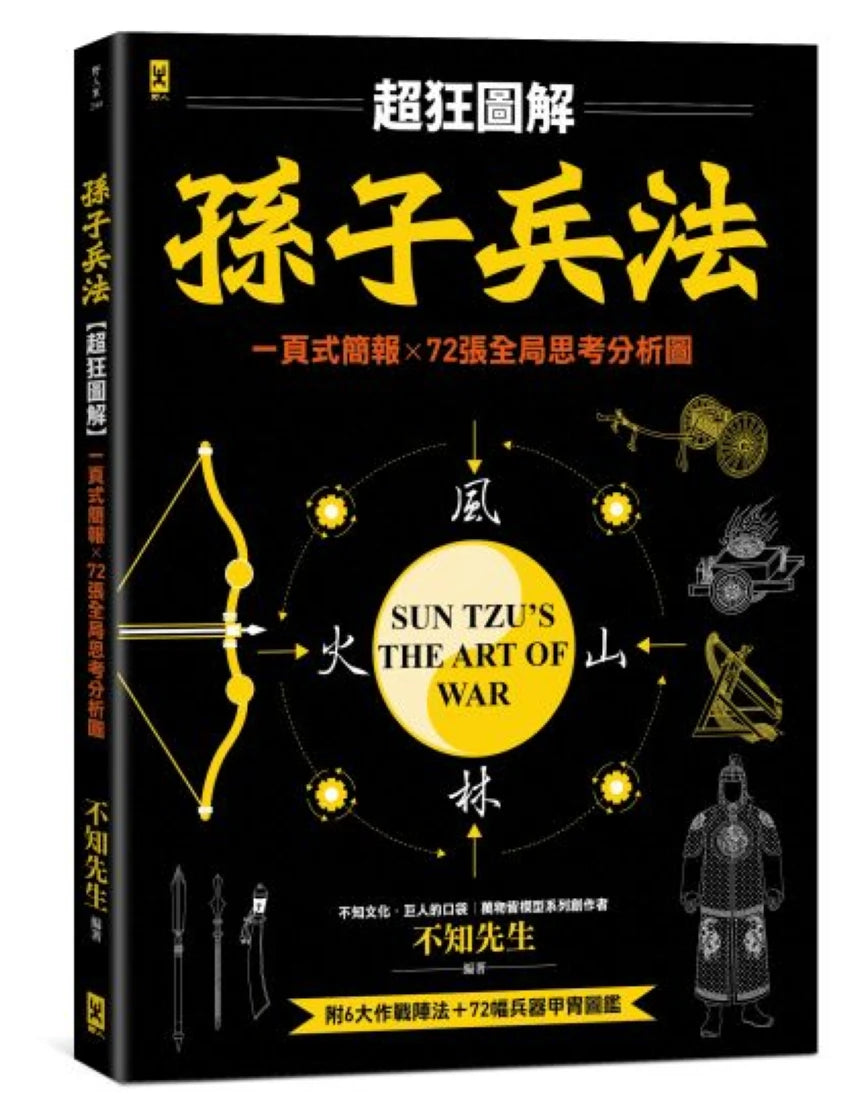 孫子兵法【超狂圖解】：一頁式簡報╳全局思考分析圖（附．作戰陣法&兵器甲胄圖鑑） 平裝書 Paperback