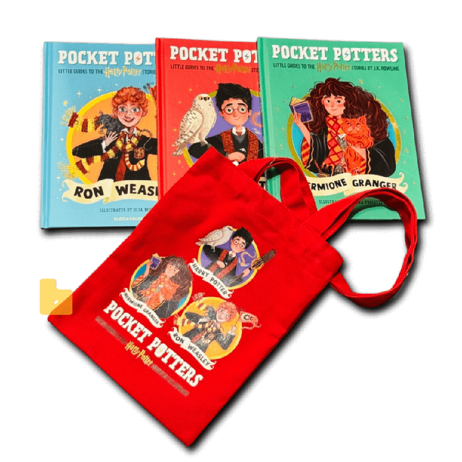 Pocket Potters Bundle with Limited free Tote Bag-Children’s / Teenage fiction: General and modern fiction-買書書 BuyBookBook